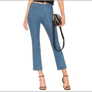 Rag & Bone Hina Cropped Flare Pant size 10 High Rise stretch denim